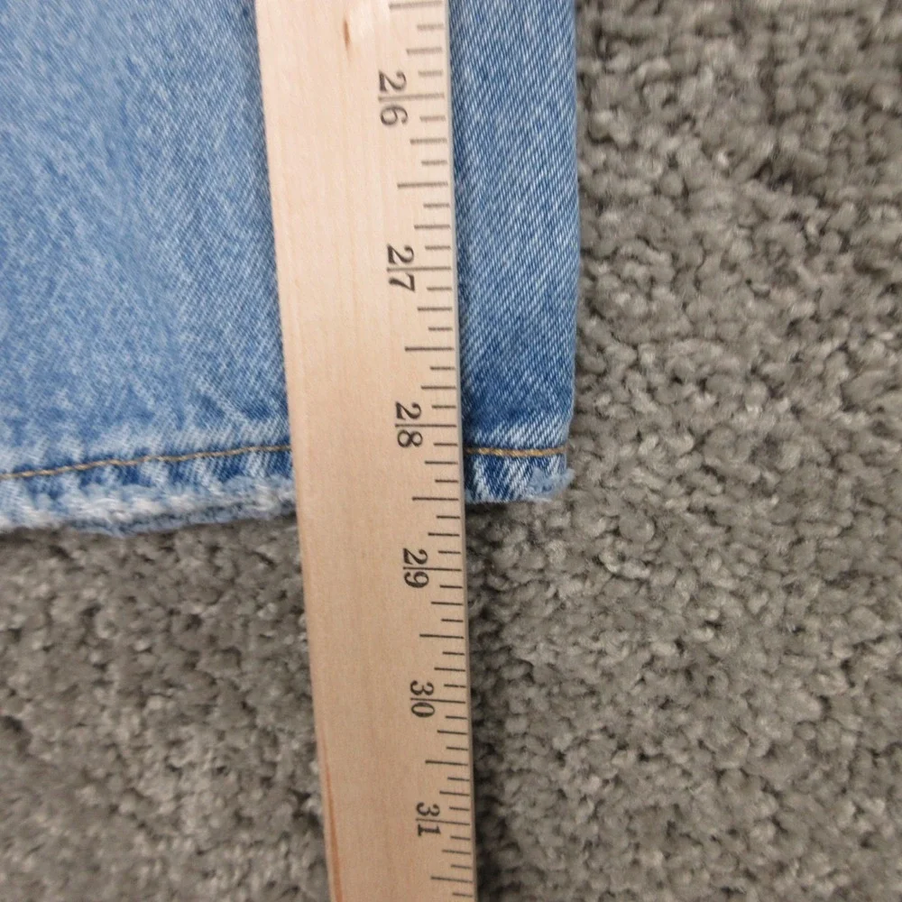Levis Jeans Mens 30x30 Blue 501 Button Fly Premium Patch‎ Work Faded Denim Pants